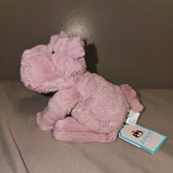 Jellycat TINY SMUDGE HIPPO Plush Mini Stuffed Animal AUTHENTIC NWT - Picture 2 of 4